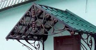 Козырьки из металлочерепицы от 1765 рублей в Астрахани - НавесыСтр