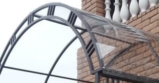 Кованные навесы над крыльцом дома в Астрахани - купить по цене от 2076 руб