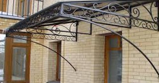 Кованные навесы к дому в Астрахани по доступной цене | НавесыСтр от 2076 рублей